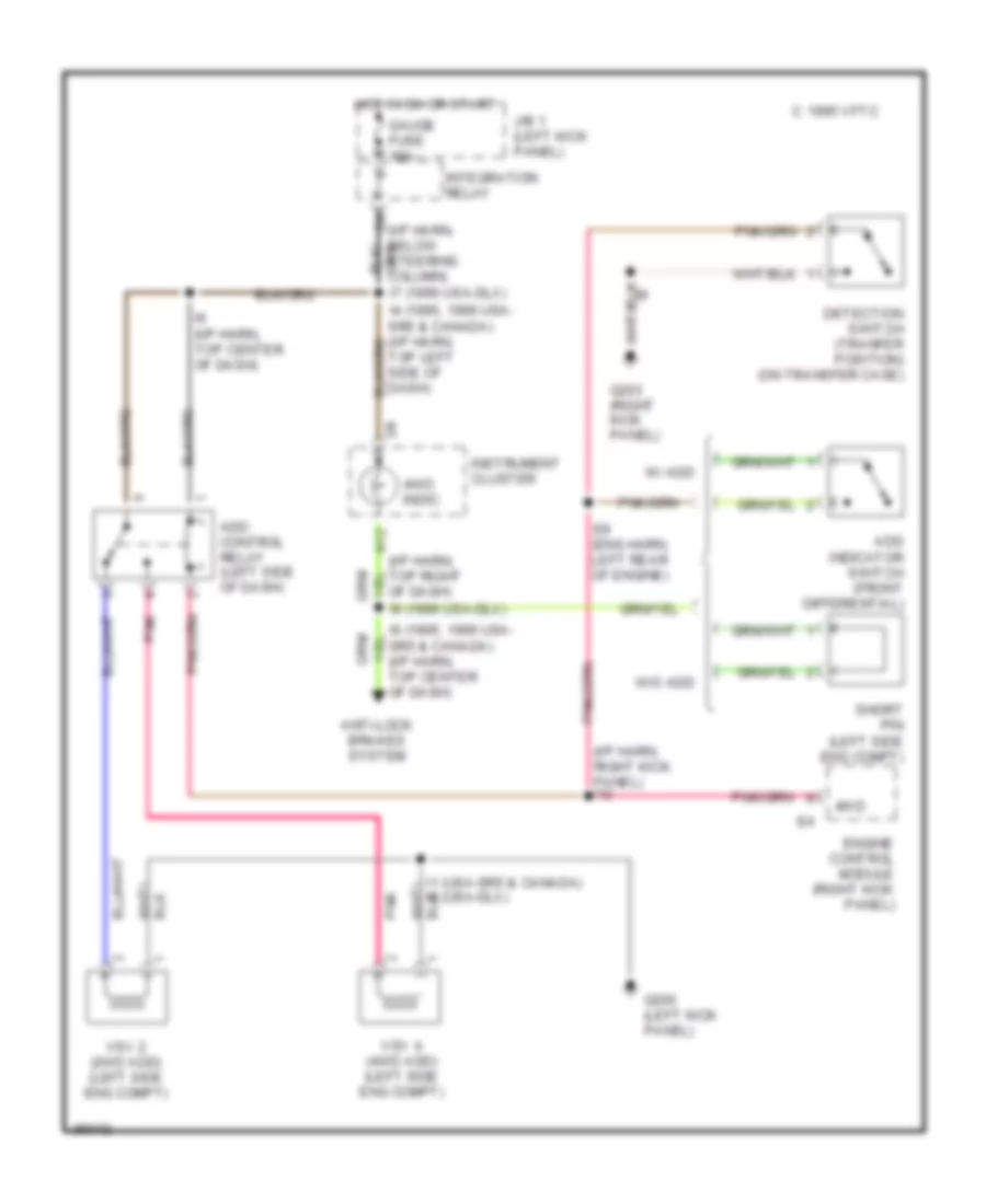 Transfer Case Wiring Diagram, MT for Toyota T100 SR5 1995