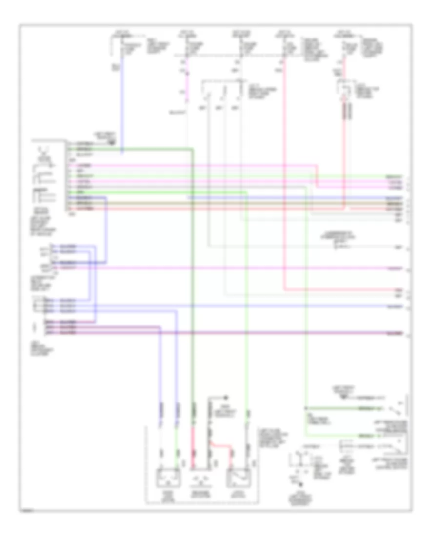 Power Sliding Door Wiring Diagram 1 of 2 for Toyota Sienna LE 2001