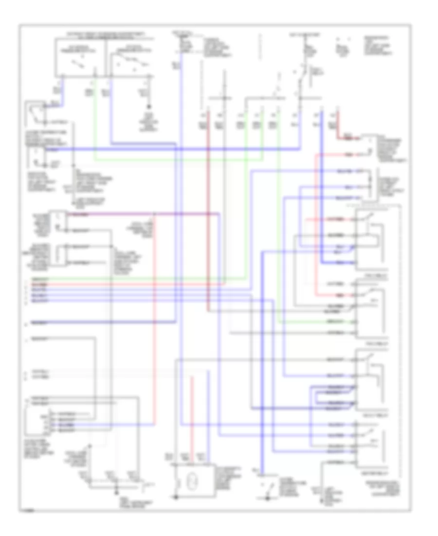 Automatic A C Wiring Diagram 2 of 2 for Toyota Camry CE 1999