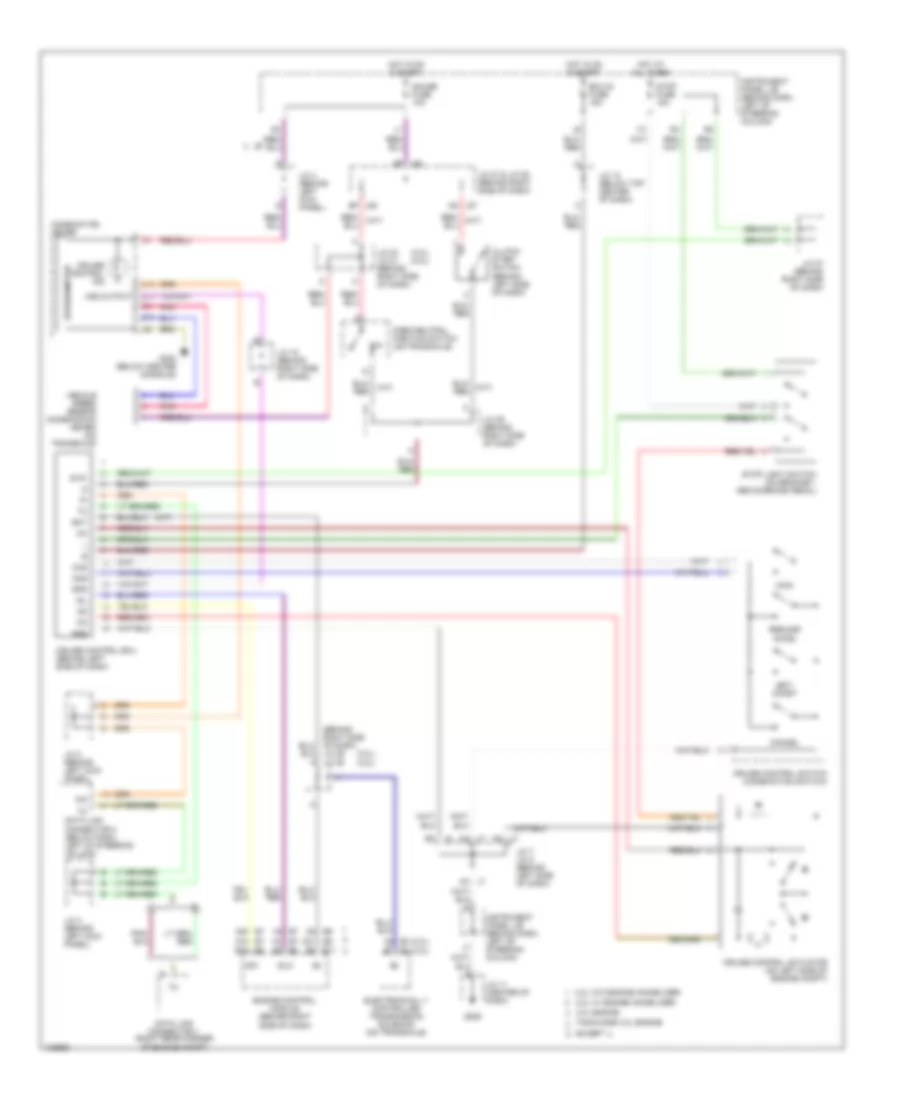 Cruise Control Wiring Diagram for Toyota Camry CE 1999