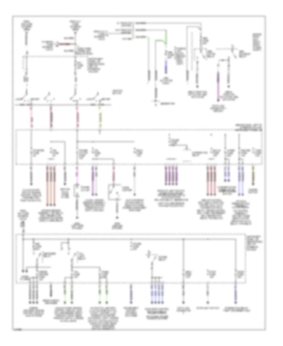 Power Distribution Wiring Diagram (2 of 2) for Toyota Camry CE 1999