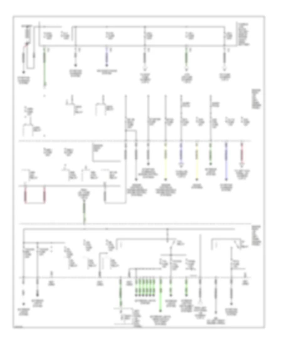 Power Distribution Wiring Diagram 1 of 3 for Toyota Land Cruiser 2005