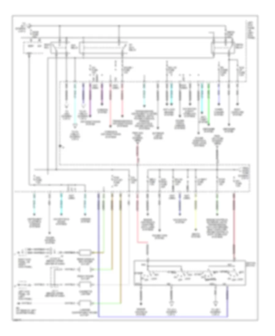 Power Distribution Wiring Diagram 2 of 3 for Toyota Land Cruiser 2005