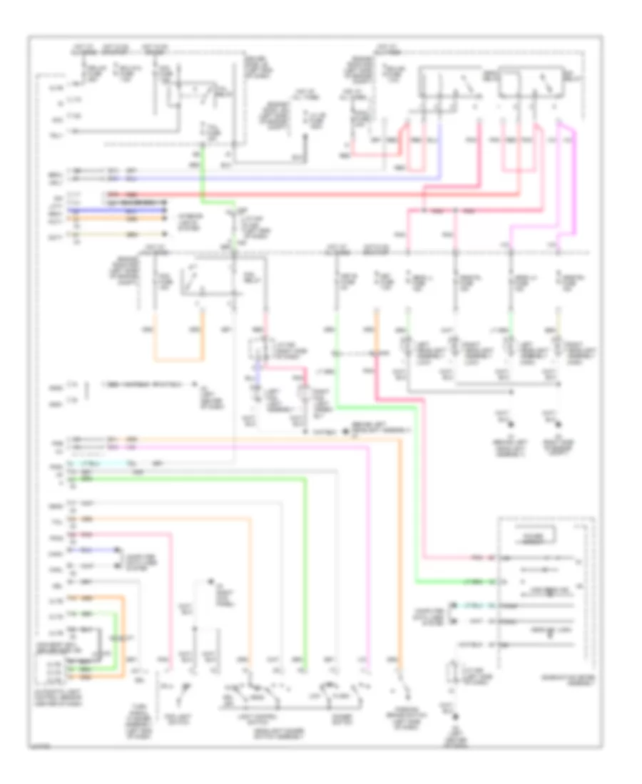 Headlights Wiring Diagram for Toyota Sequoia SR5 2011