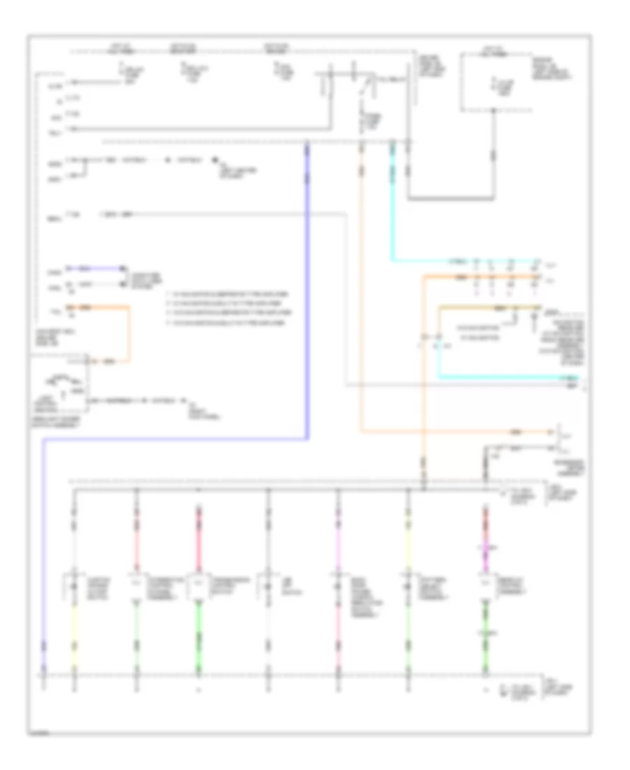 Instrument Illumination Wiring Diagram 1 of 3 for Toyota Sequoia SR5 2011