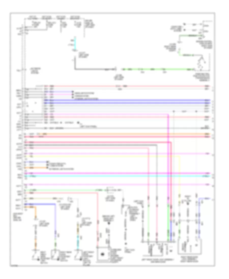 Power Door Locks Wiring Diagram 1 of 2 for Toyota Sequoia SR5 2011