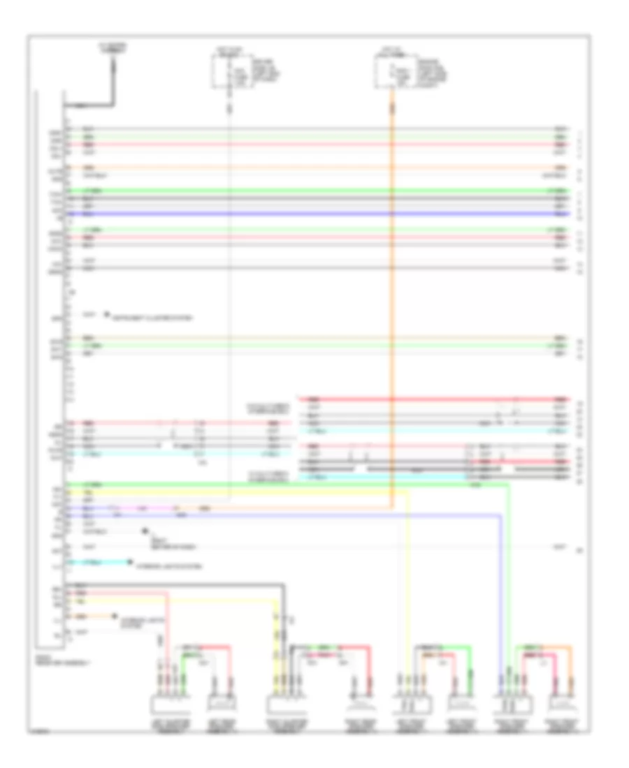 Radio Wiring Diagram without Navigation with Built in Amplifier 1 of 2 for Toyota Sequoia SR5 2011