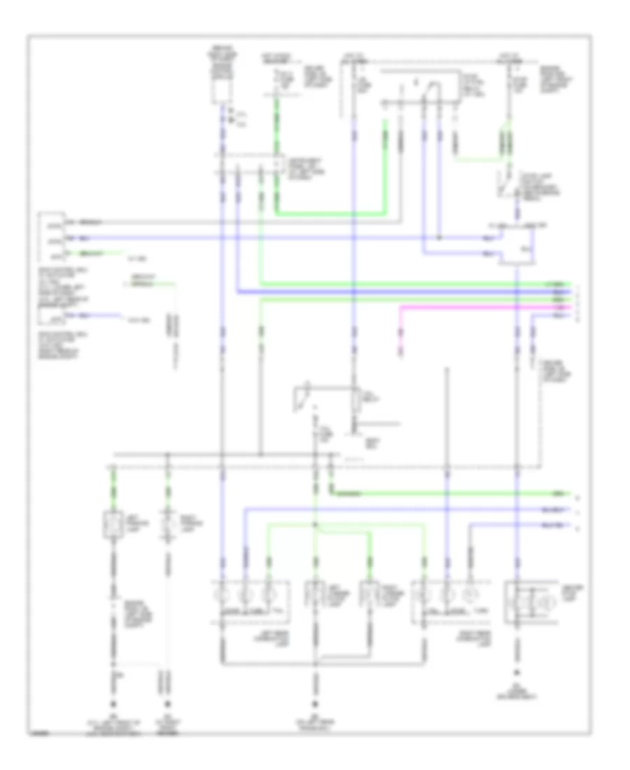 Exterior Lamps Wiring Diagram with Trailer Tow 1 of 3 for Toyota Tacoma 2007