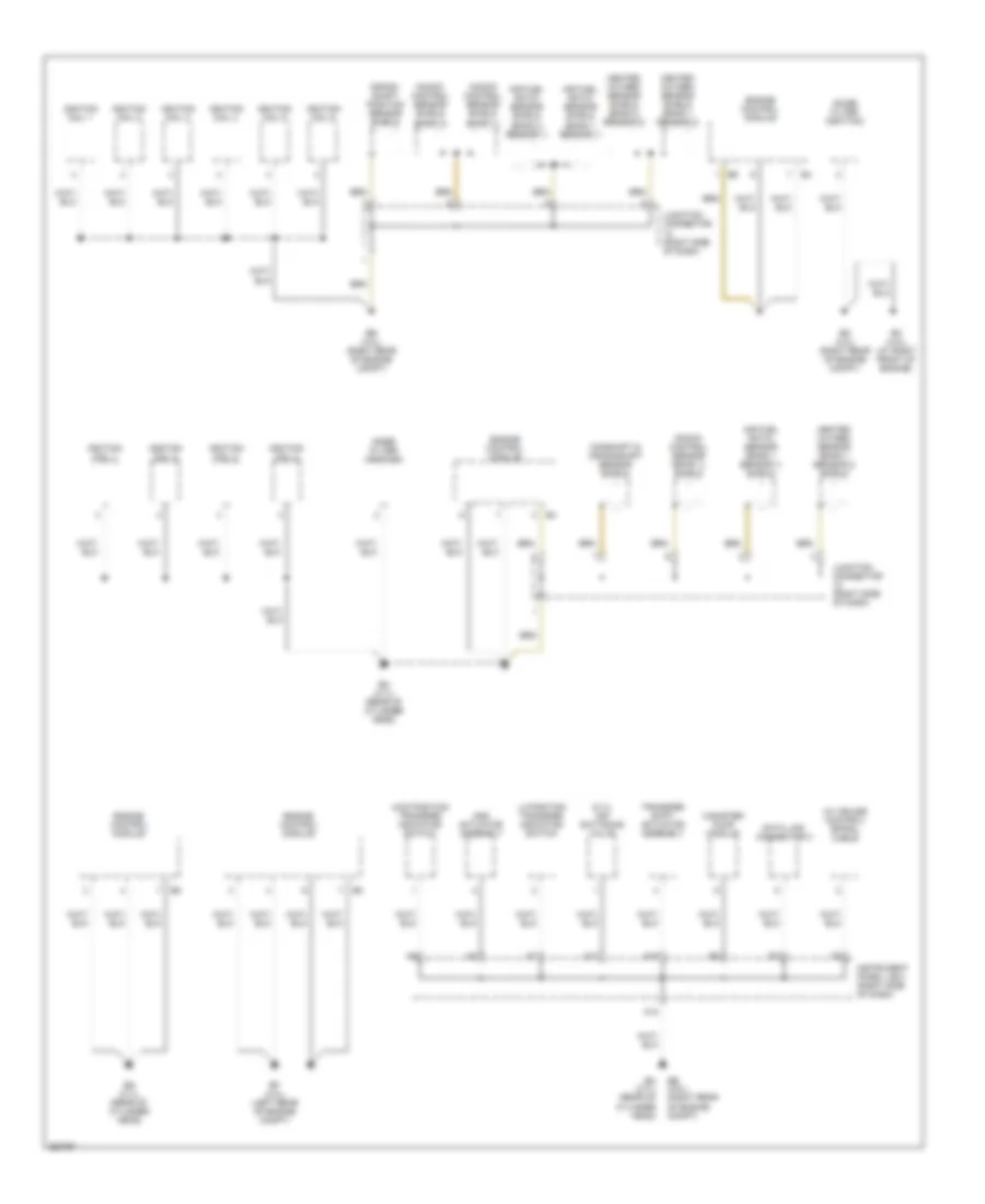 Ground Distribution Wiring Diagram 1 of 4 for Toyota Tacoma 2007