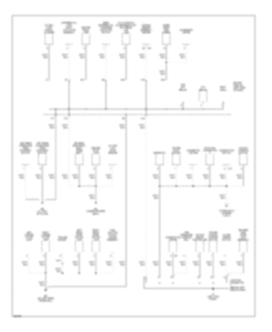 Ground Distribution Wiring Diagram (3 of 4) for Toyota Tacoma 2007