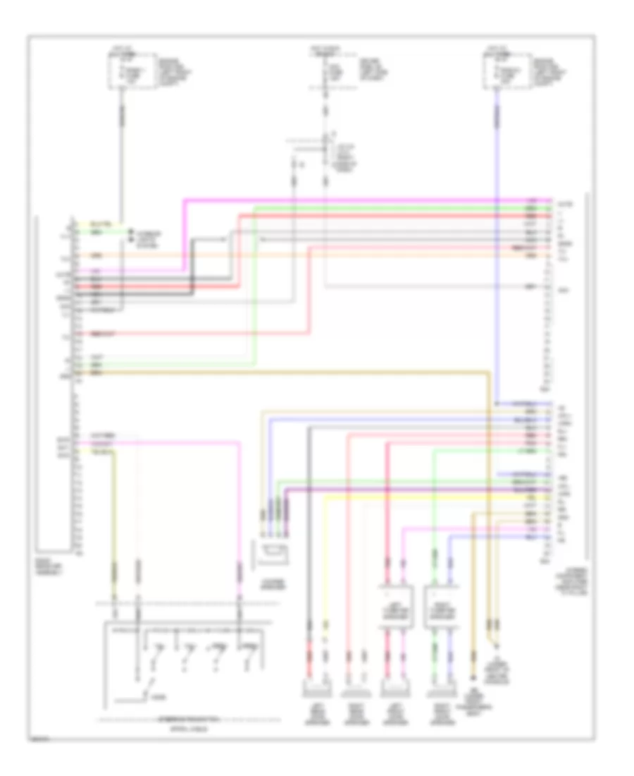 Radio Wiring Diagram, with Separate Amplifier for Toyota Tacoma 2007