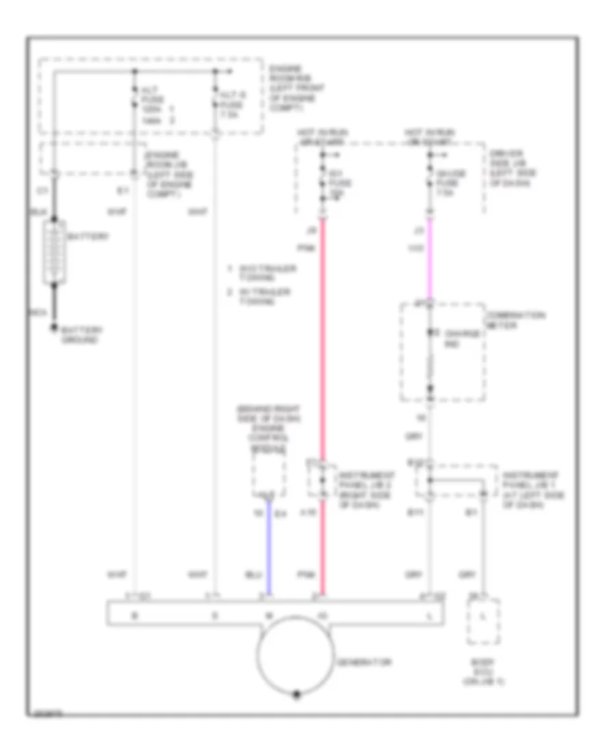 2.7L, Charging Wiring Diagram for Toyota Tacoma 2007