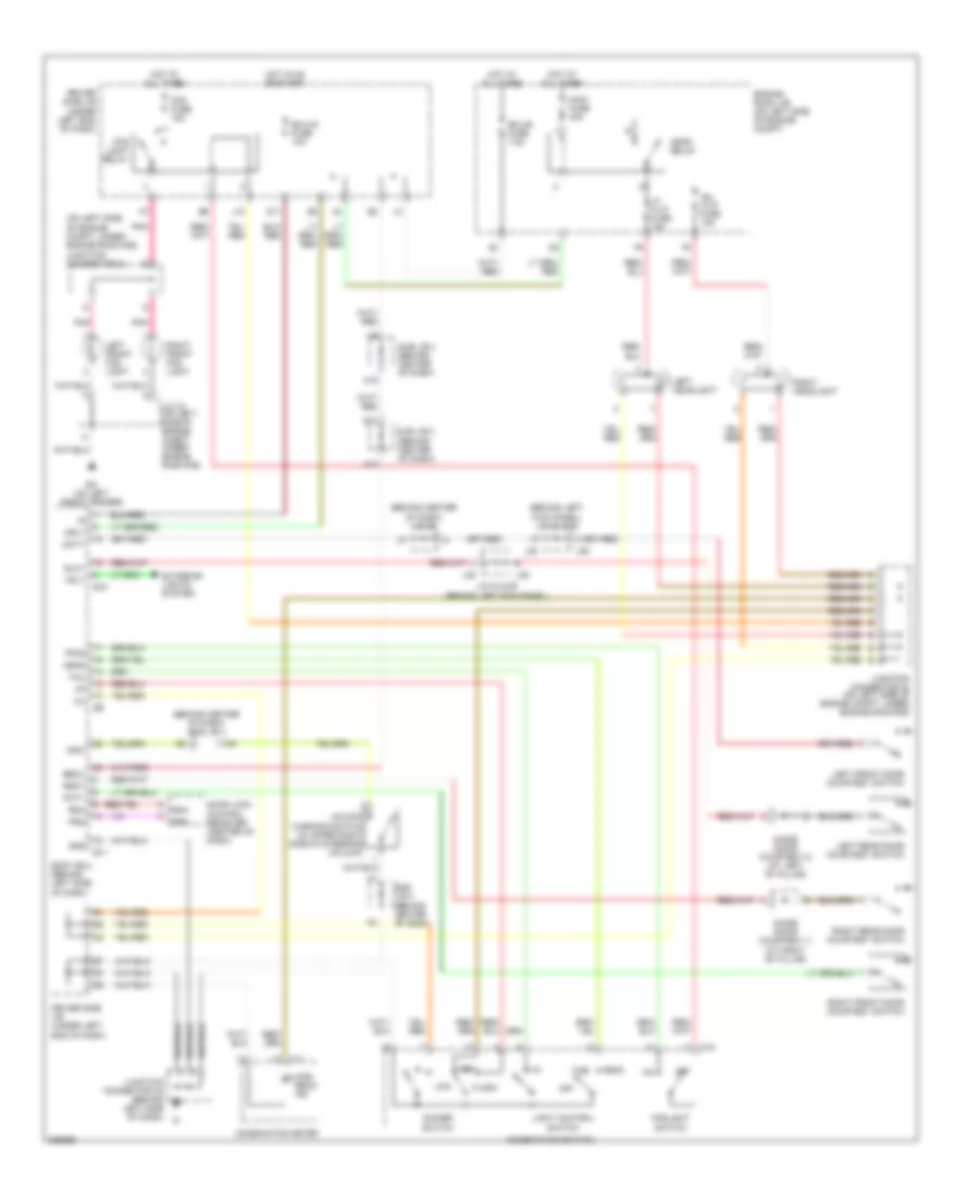 Headlights Wiring Diagram, Double Cab without DRL for Toyota Tundra Limited 2006