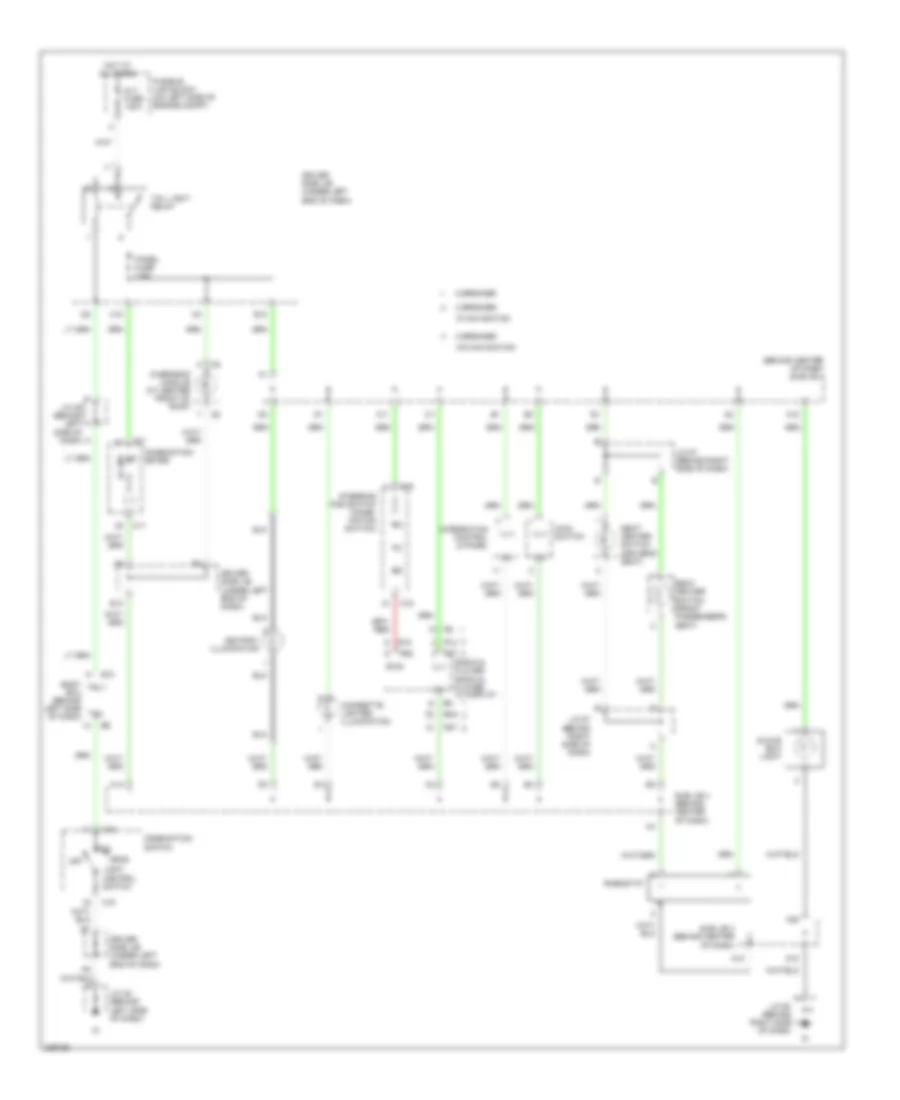 Instrument Illumination Wiring Diagram, Double Cab for Toyota Tundra Limited 2006