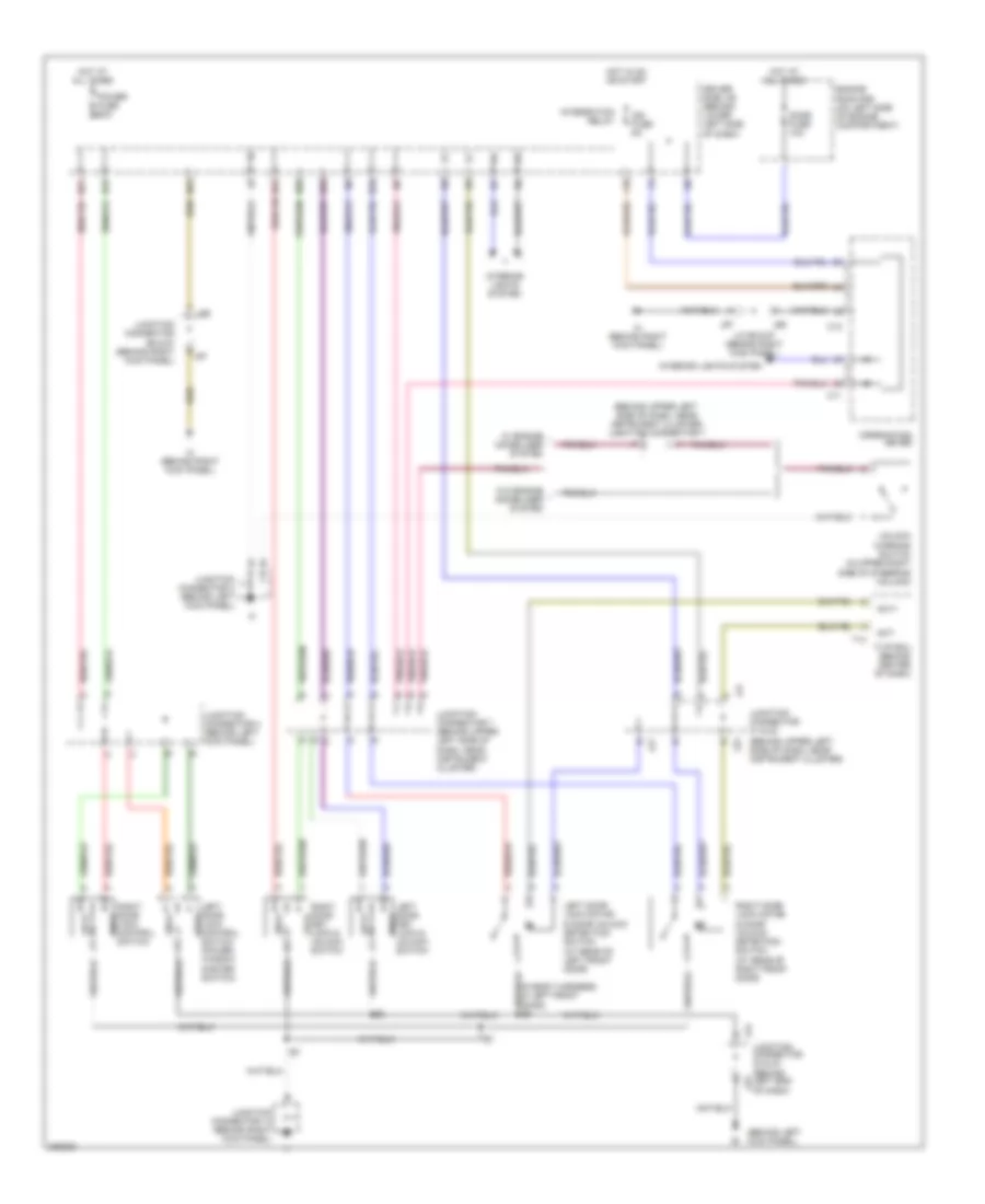 Power Door Locks Wiring Diagram, AccessStandard Cab withDRL, without Keyless Entry for Toyota Tundra Limited 2006