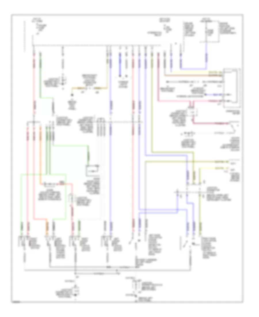 Power Door Locks Wiring Diagram, AccessStandard Cab without DRL, without Keyless Entry for Toyota Tundra Limited 2006