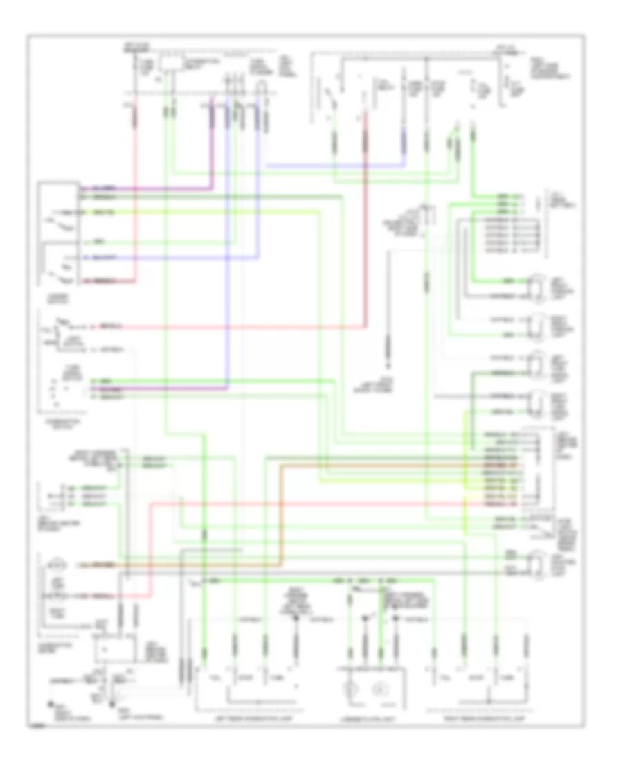 Exterior Lamps Wiring Diagram for Toyota Tacoma 1995
