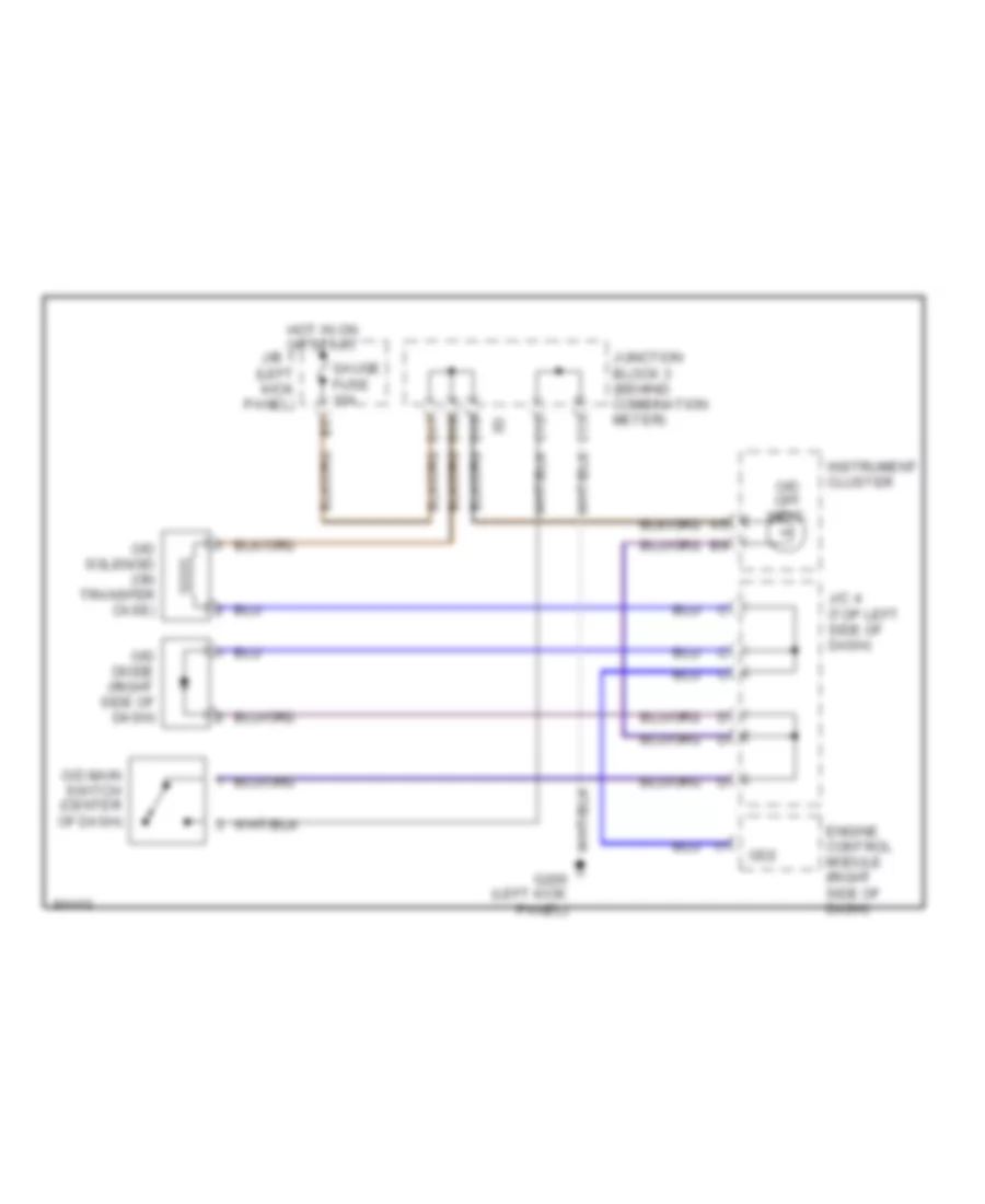 2 4L Overdrive Wiring Diagram 2WD for Toyota Tacoma 1995