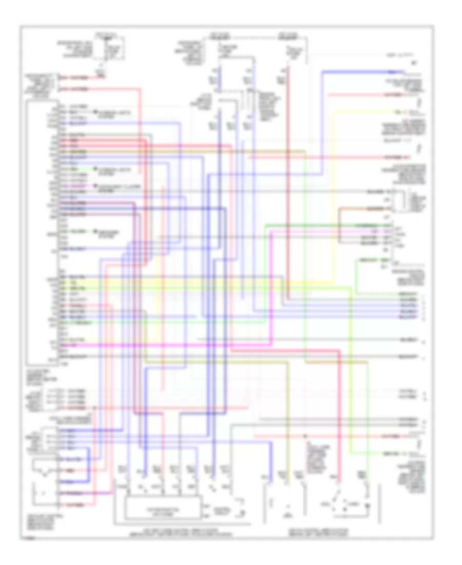 Automatic A C Wiring Diagram 1 of 2 for Toyota Camry LE 1999