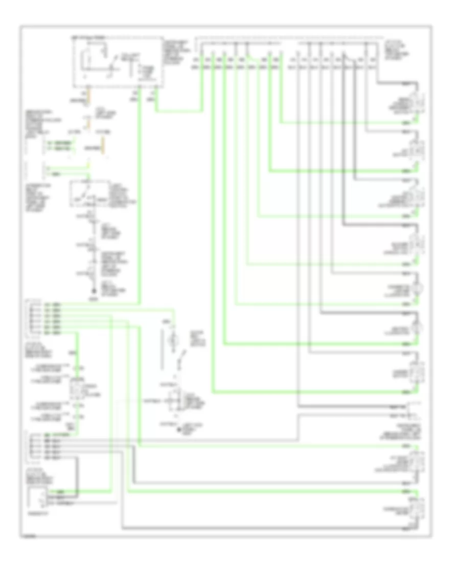 Instrument Illumination Wiring Diagram for Toyota Camry LE 1999