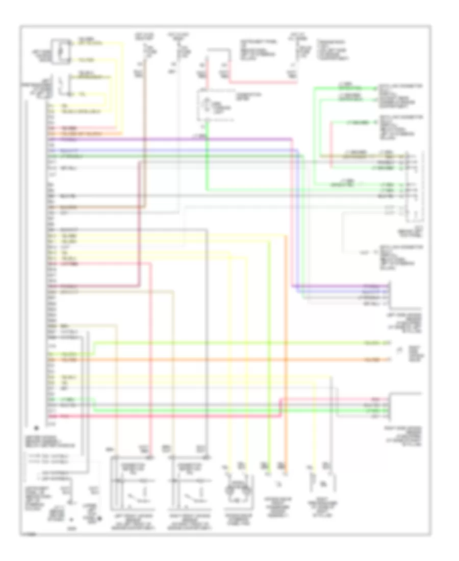 Supplemental Restraint Wiring Diagram for Toyota Camry LE 1999