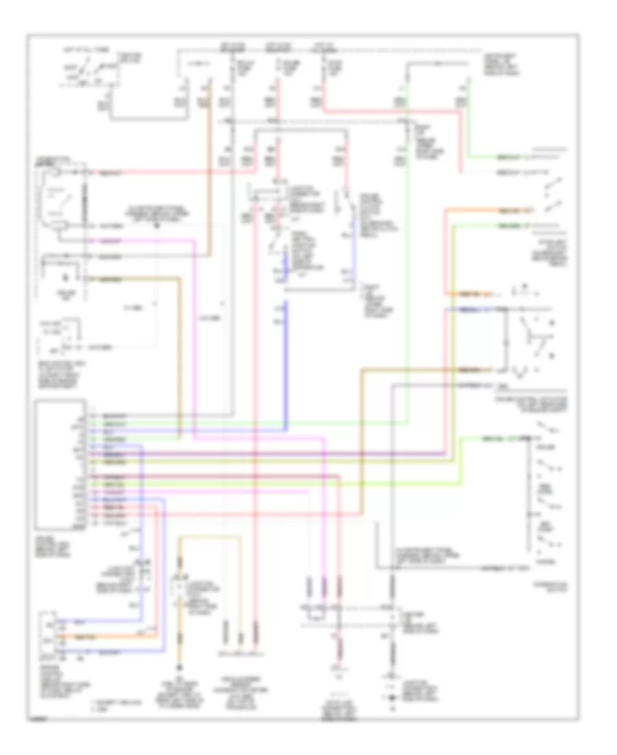 Cruise Control Wiring Diagram Except XRS for Toyota Matrix 2005