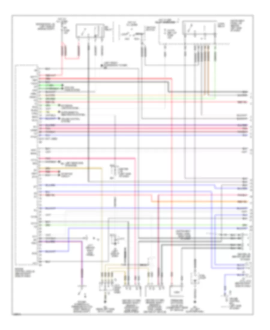 1.8L, Engine Performance Wiring Diagram, 4WD Except XRS (1 of 3) for Toyota Matrix 2005
