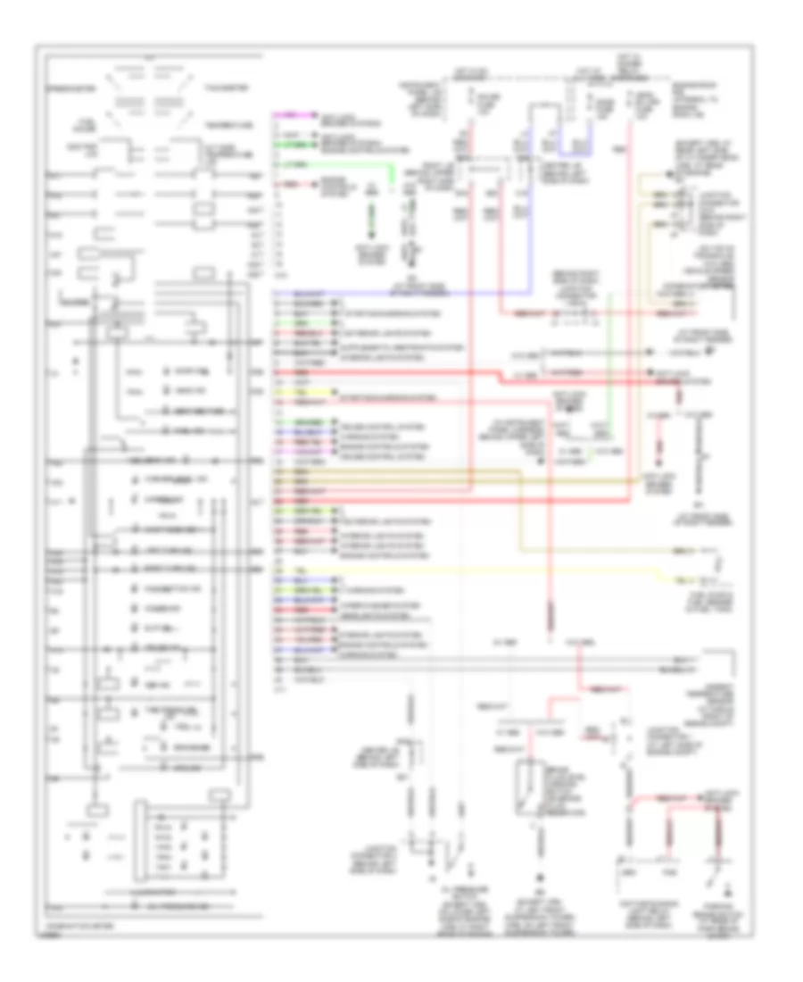 Instrument Cluster Wiring Diagram for Toyota Matrix 2005