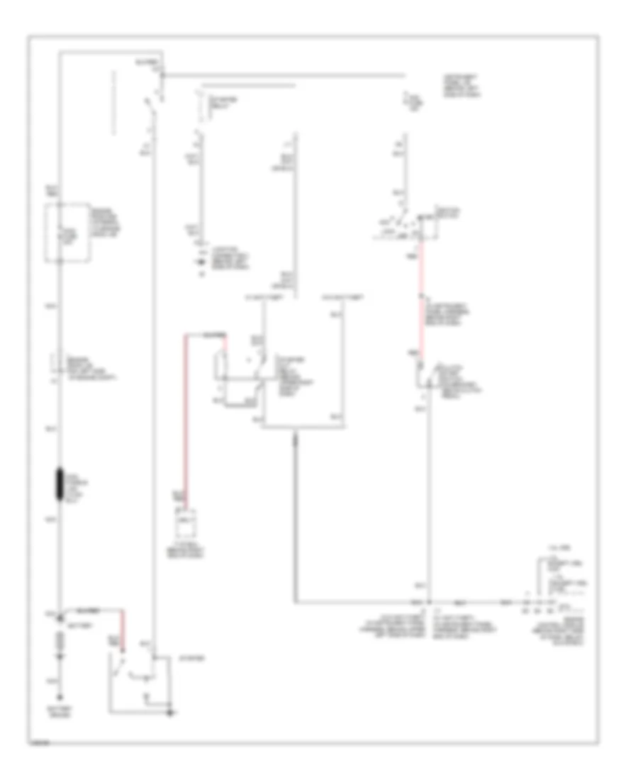 Starting Wiring Diagram, MT for Toyota Matrix 2005
