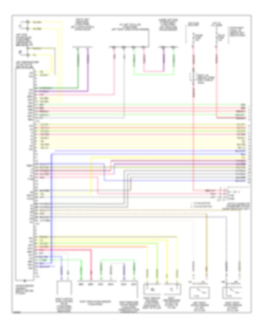 Supplemental Restraints Wiring Diagram 1 of 2 for Toyota Matrix 2005