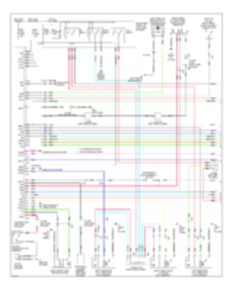 Forced Entry Wiring Diagram without Smart Key System 1 of 2 for Toyota Sienna 2011
