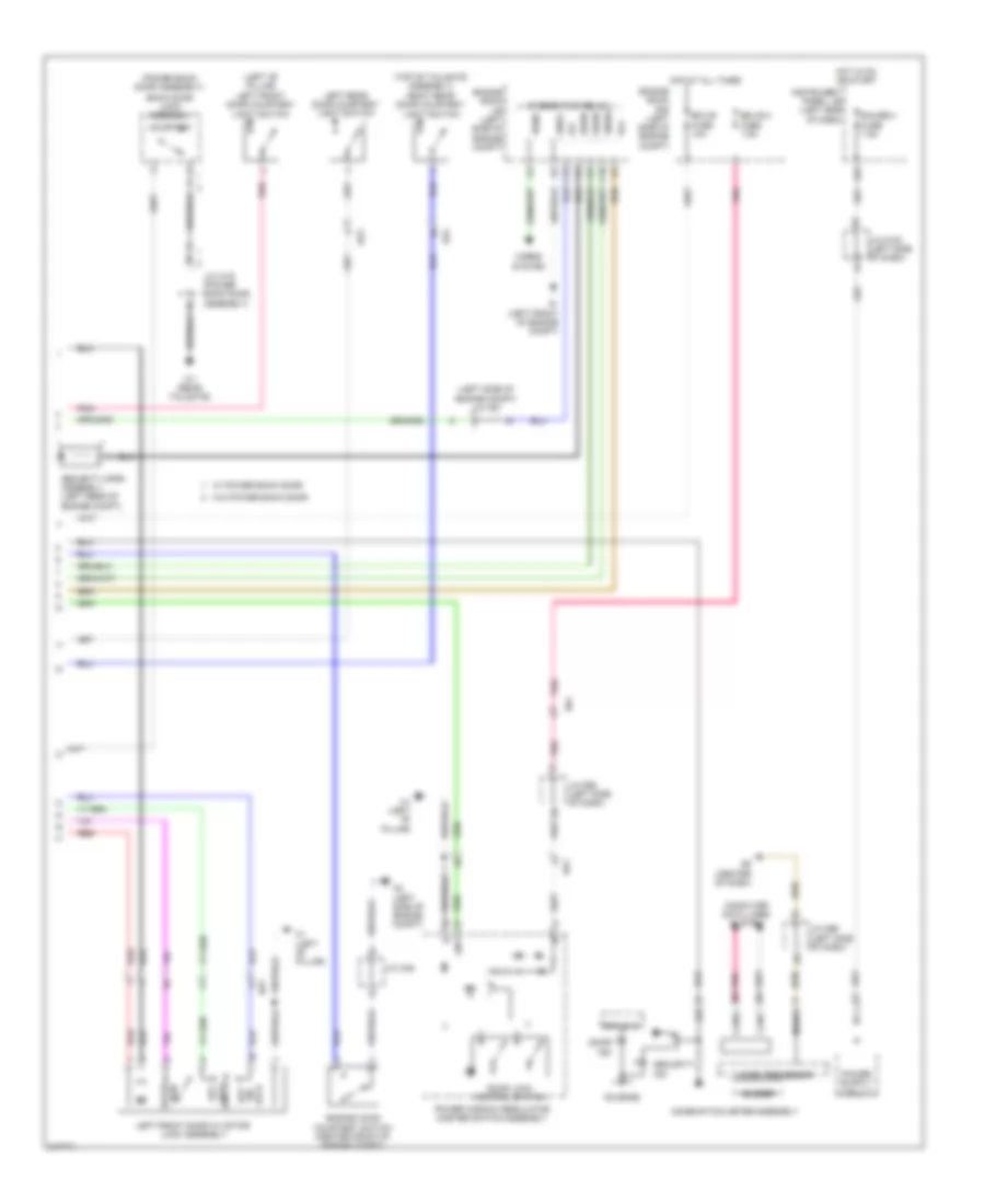 Forced Entry Wiring Diagram, without Smart Key System (2 of 2) for Toyota Sienna 2011