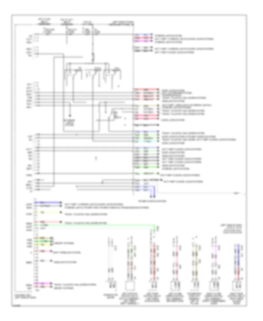 Body ECU Wiring Diagram 1 of 2 for Toyota Sienna 2011