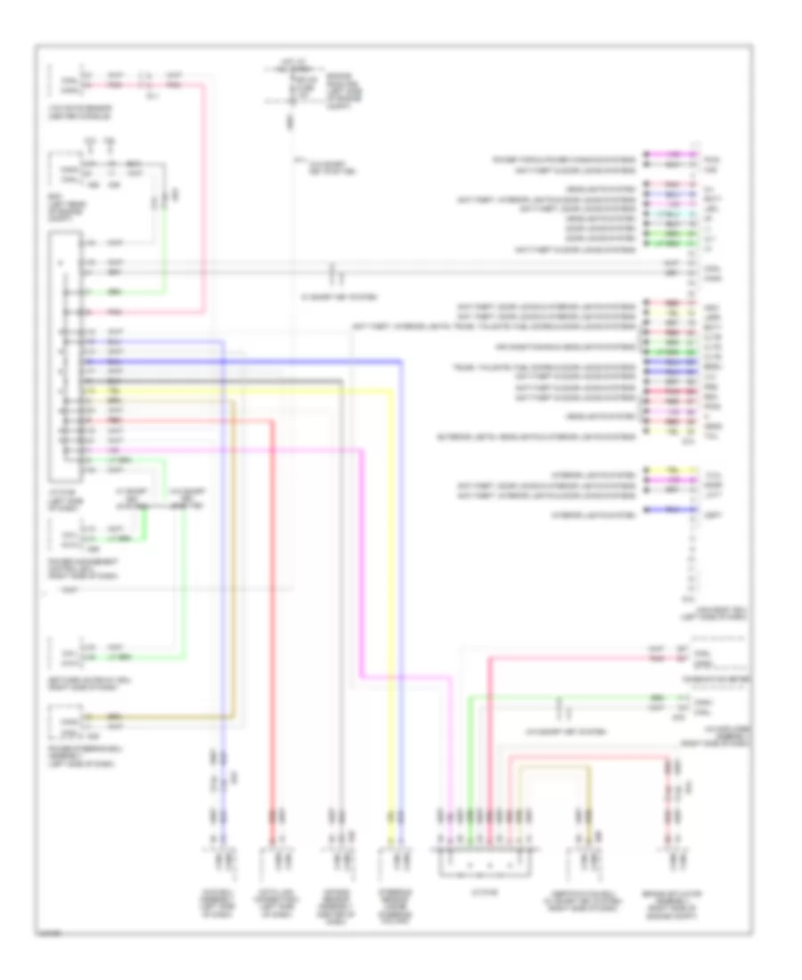 Body ECU Wiring Diagram (2 of 2) for Toyota Sienna 2011