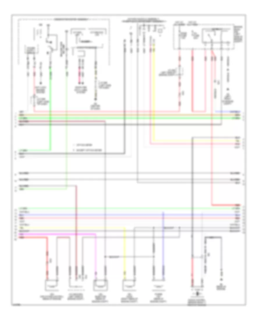 2.7L, Engine Performance Wiring Diagram (3 of 4) for Toyota Sienna 2011