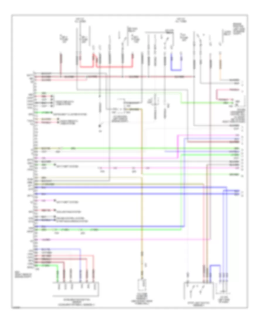 3.5L, Engine Performance Wiring Diagram (1 of 6) for Toyota Sienna 2011