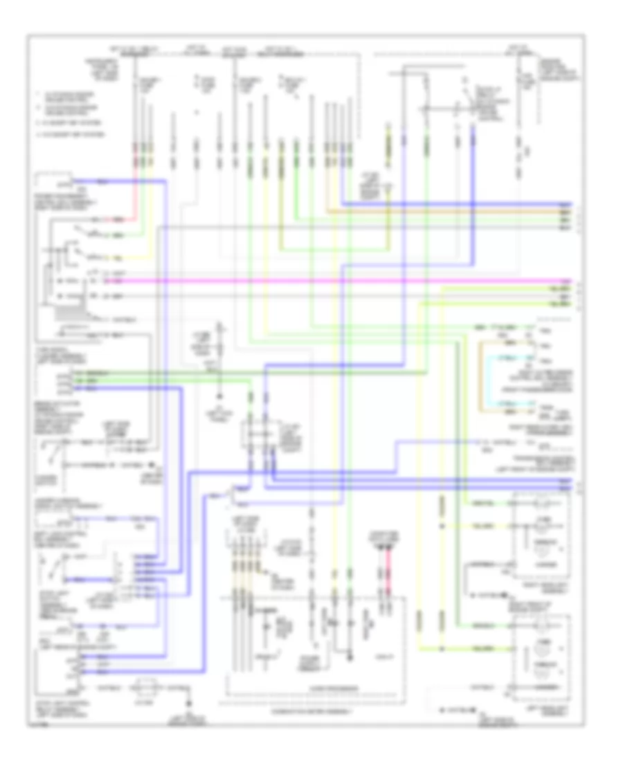 Exterior Lamps Wiring Diagram 1 of 2 for Toyota Sienna 2011