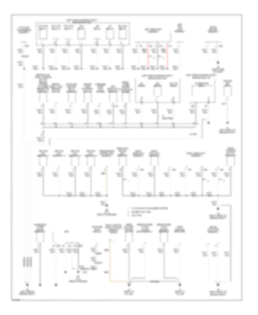 Ground Distribution Wiring Diagram 1 of 6 for Toyota Sienna 2011