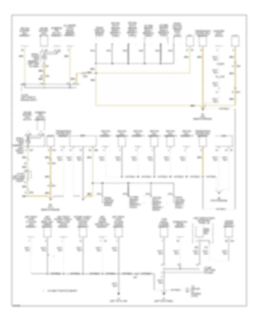 Ground Distribution Wiring Diagram (2 of 6) for Toyota Sienna 2011