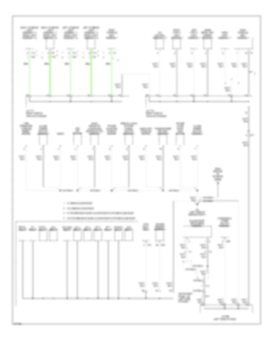 Ground Distribution Wiring Diagram (3 of 6) for Toyota Sienna 2011
