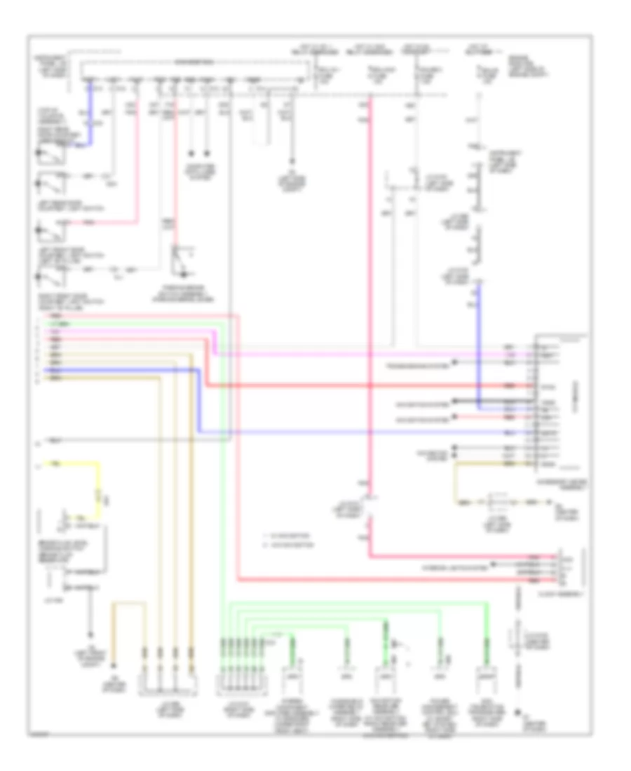 Instrument Cluster Wiring Diagram 2 of 2 for Toyota Sienna 2011