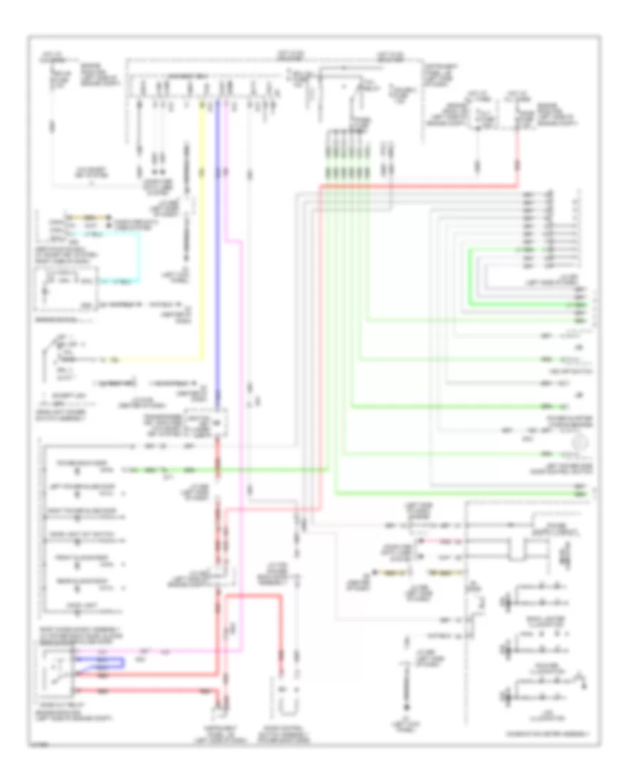 Instrument Illumination Wiring Diagram (1 of 2) for Toyota Sienna 2011