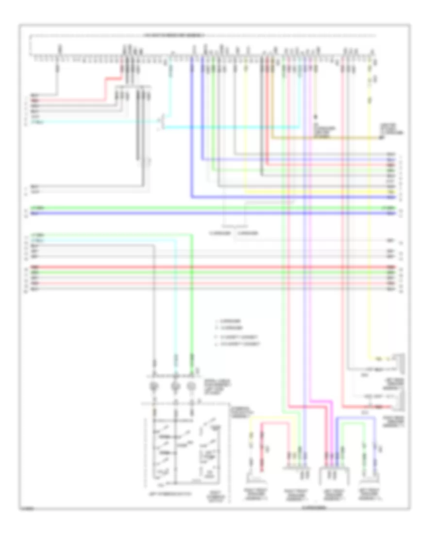 Navigation Wiring Diagram (4 of 5) for Toyota Sienna 2011
