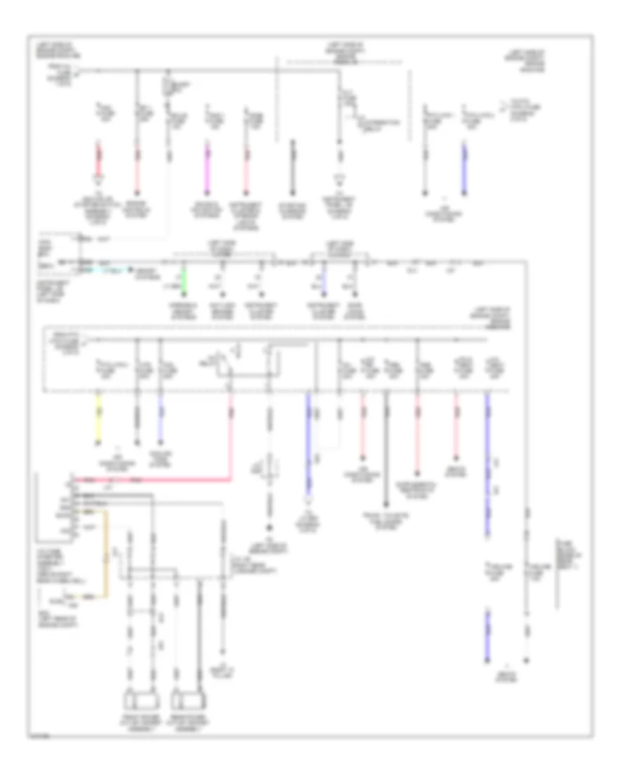 Power Distribution Wiring Diagram (2 of 5) for Toyota Sienna 2011