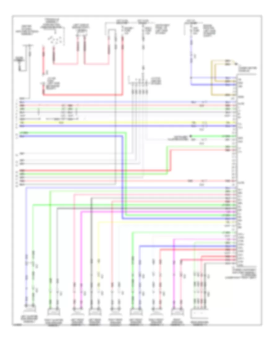 Radio Wiring Diagram, with Navigation (5 of 5) for Toyota Sienna 2011