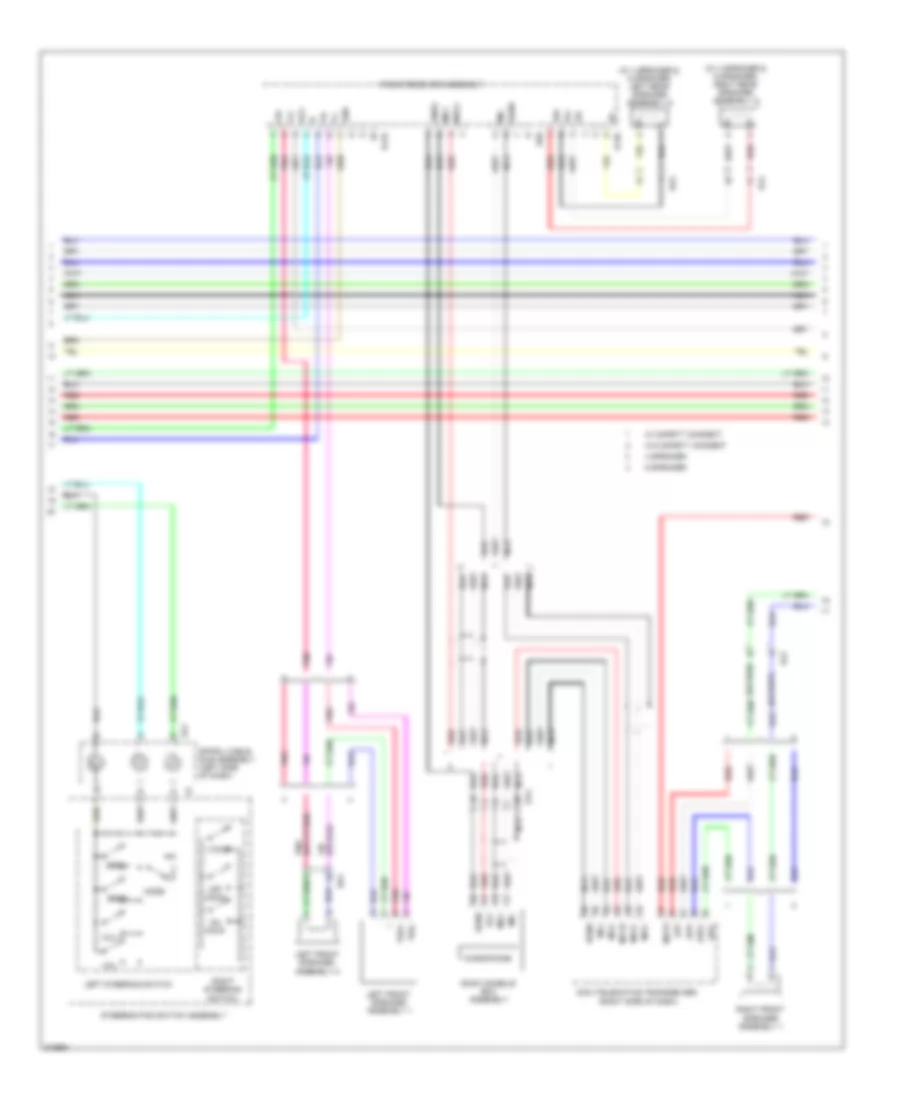 Radio Wiring Diagram, without Navigation (3 of 4) for Toyota Sienna 2011
