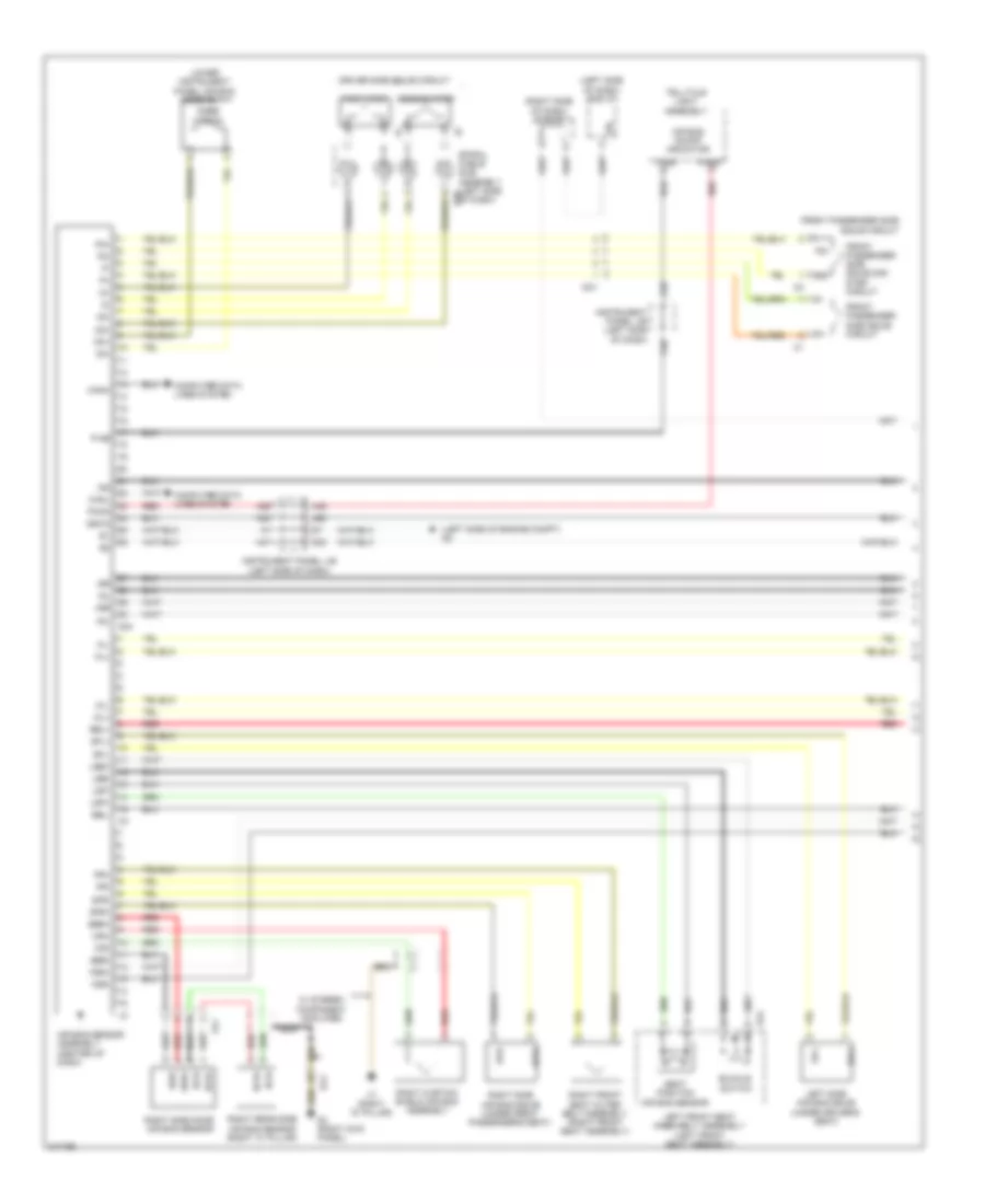 Supplemental Restraint Wiring Diagram 1 of 2 for Toyota Sienna 2011