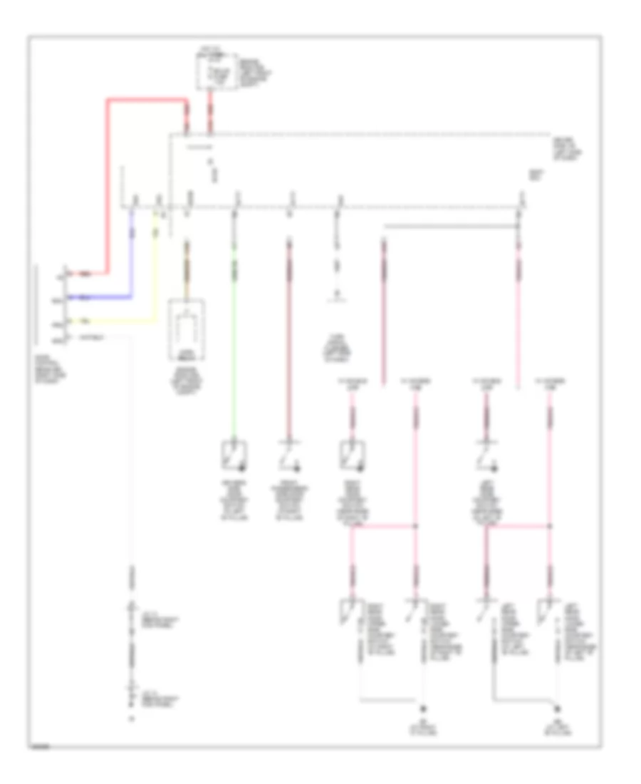 Power Door Locks Wiring Diagram, with Keyless Entry (2 of 2) for Toyota Tacoma PreRunner 2007