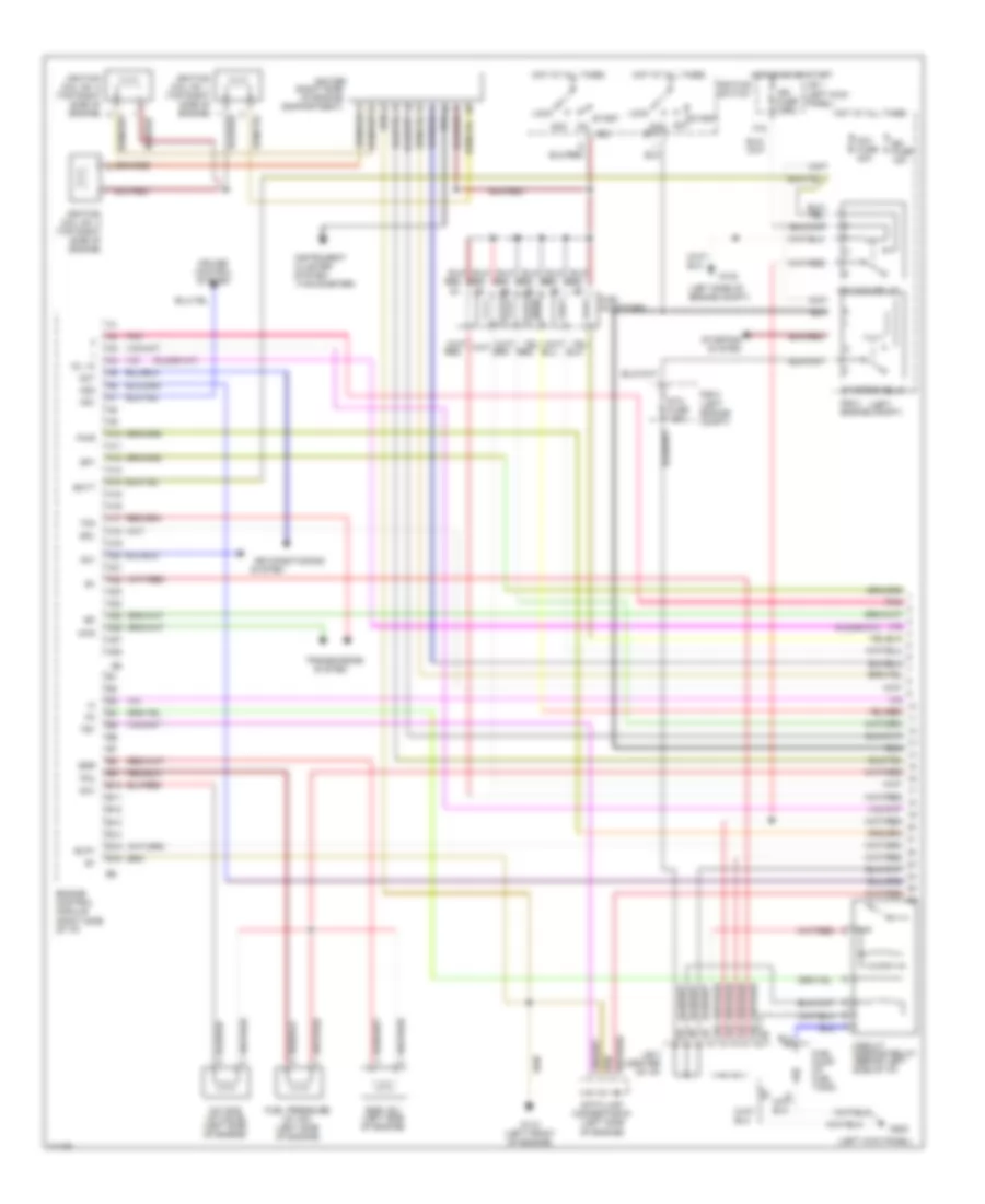 3.4L, Engine Performance Wiring Diagrams, AT (1 of 3) for Toyota Tacoma SR5 1995