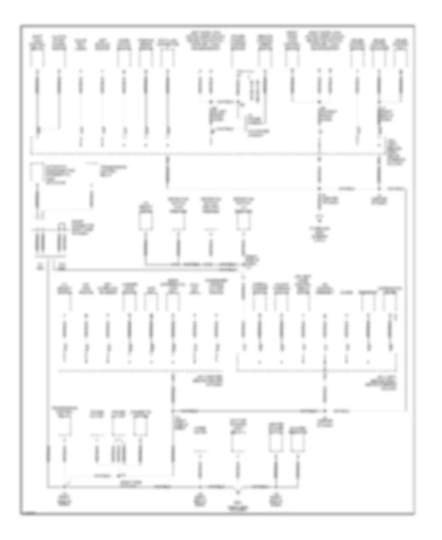 Ground Distribution Wiring Diagram 1 of 2 for Toyota Tacoma 2001